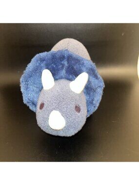 Aurora Ebba Blue Stegosaurus Dino Stripped Belly Plush Stuffed Animal 11"